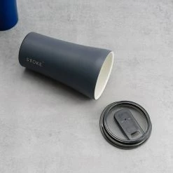 Sttoke Reusable Coffee Cup 12oz (Magnetic Blue) 9 Sttoke Reusable Coffee Cup 12oz (Magnetic Blue)