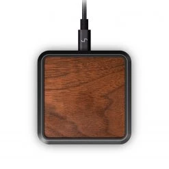 Joy Resolve 10W Invisi-Grip Wireless Charger (Walnut & Dark Gray) Coffee Equipment