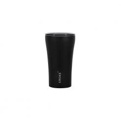 Sttoke Reusable Coffee Cup 12oz (Luxe Black)