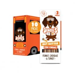 Denzel's Nut Butter Chews For Dogs (10 Packs) Denzel's Dog Treats