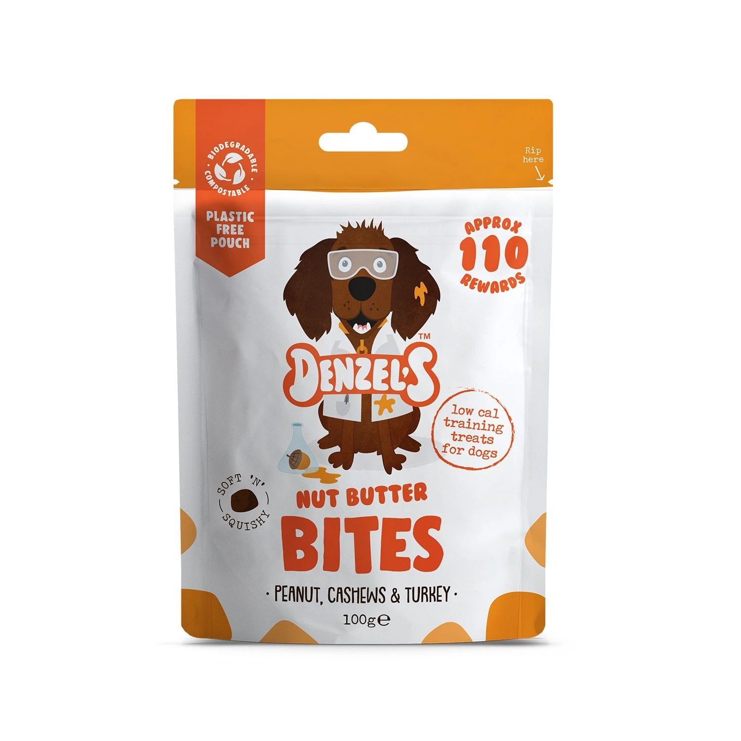 Denzel's Nut Butter Bites For Dogs (10 Packs) 2 Denzel's Nut Butter Bites For Dogs (10 Packs)