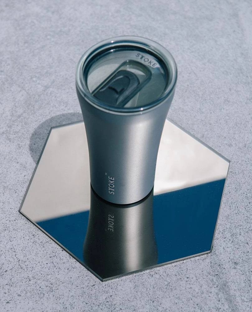 Sttoke Reusable Coffee Cup 12oz (Magnetic Blue) 5 Sttoke Reusable Coffee Cup 12oz (Magnetic Blue)