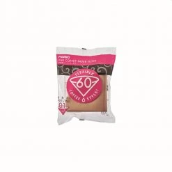 Hario V60 Coffee Filter Papers Size 01 - Brown (100 Pack Bag)