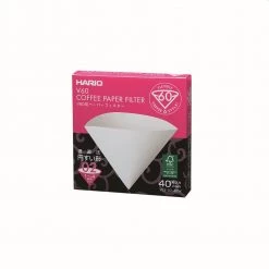 Hario V60 Coffee Filter Papers - Size 02 - White (40 Pack)