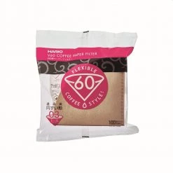 Hario V60 Coffee Filter Papers Size 03 - Brown (100 Pack Bag)