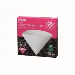 Hario V60 Coffee Filter Papers - Size 03 - White (40 Pack)