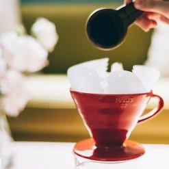 Hario V60 Ceramic Coffee Dripper Red - Size 02