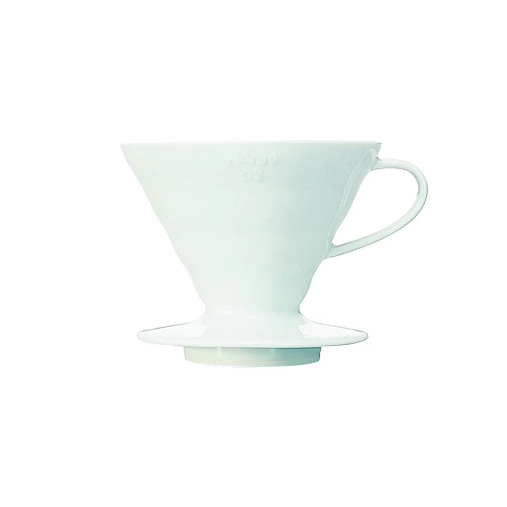 Hario V60 Ceramic Coffee Dripper White - Size 02 1 Hario V60 Ceramic Coffee Dripper White - Size 02