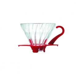 Hario V60 Glass Coffee Dripper Red - Size 01