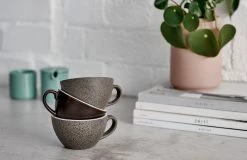 Loveramics Egg Potters Flat White Cup (Granite) 150ml